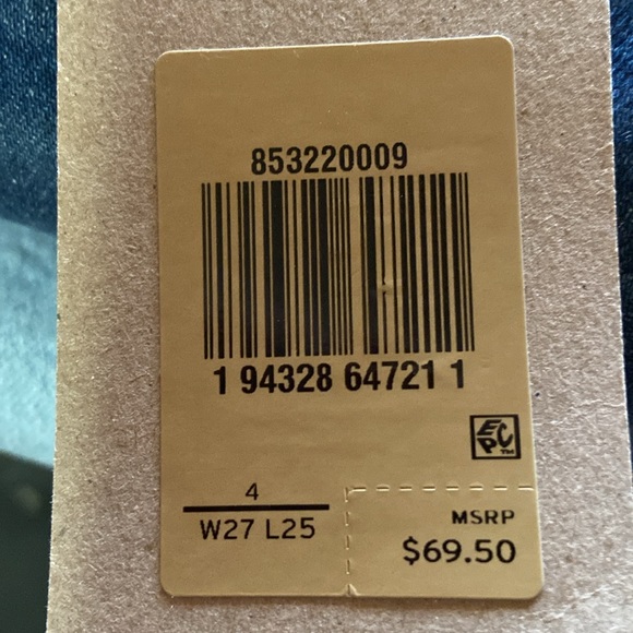 LEVI'S Mile High High Rise Cropped Wide Leg Jeans 
Size 4/27 - Picture 7 of 7